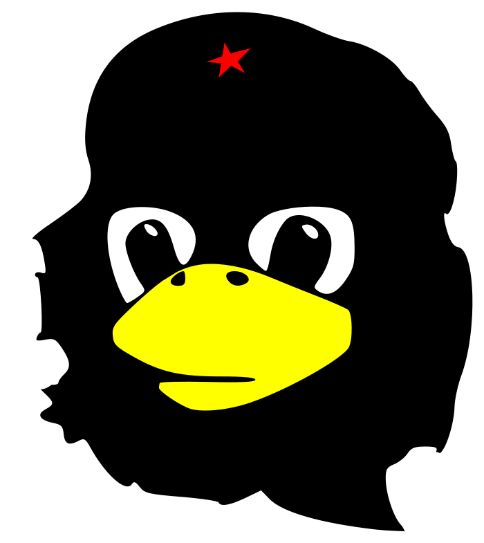 Tux Che illustration (penguin with Che-style cap)